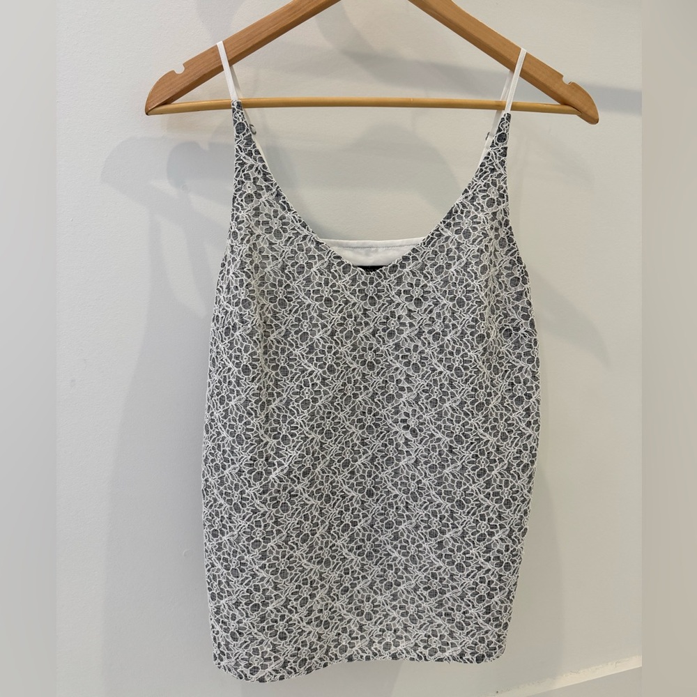 Banana Republic Black and White Lace Cami